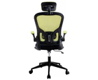 Office Chair Adjustable Headrest High Back Study Ergonomic Breathable Home Mesh Chair Computer Desk Chair Green
