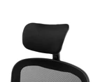 Office Chair Adjustable Headrest High Back Study Ergonomic Breathable Home Mesh Chair Computer Desk Chair Black