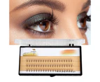 SunnyHouse 57 Pcs 8 10 12mm Makeup Extension Long Individual Fake False Eyelashes Cluster - 12mm