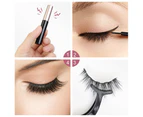 SunnyHouse 3/5pair 3D Magnetic Artificial Eyelashes Liquid Eyeliner Tweezer Makeup Tool Set - 5 Pairs