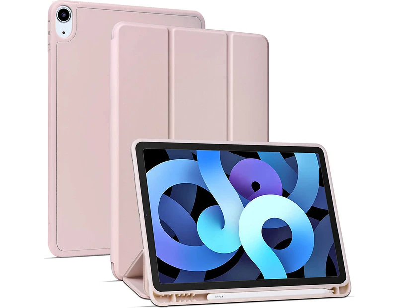 IPad Air 4 Case 10.9 Inch [4th Generation] [Corner Protection] Multi-Angle Viewing with Pencil Holder, Kickstand Feature, Auto Wake/Sleep