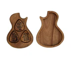 Guitar Accessories Wooden Guitar Pick Wooden Guitar Pick Box And Picks Guitar Pick Plectrum Storage Box One Box + Three Picks