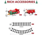 Christmas Steam Train Set for Kids with Light & Sounds Smoke Effect 6 Track Electric Train Set Great Accessory for Kids Gift
