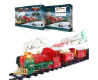 Christmas Steam Train Set for Kids with Light & Sounds Smoke Effect 13 Track Electric Train Set Great Accessory for Kids Gift