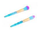 Colorful Soft Hair Nail Art Brush UV Gel Cleaning Tool for Manicure Pedicure - Yellow