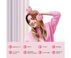 Children's Bluetooth Headset Portable Foldable Stereo Wireless Headset with Rabbit Ears