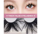 SunnyHouse 1 Pair 3D False Eyelashes Natural Thick Lightweight Makeup Extensions Eye Lashes for Night Club - 9