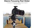 4-Way Macro Focusing Rail 3D Adjustment Slide Macro Slider for Close Up Shooting Digital Cameras with 1/4 Inch Screw Hole