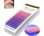 SunnyHouse Glow Eyelashes Perfect Fit Shine Good Ductility Soft Curly Party Accessory Plastic Multicolor Beauty False Eye Lash for Dating - Pink C