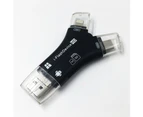 4 in 1 External Card Reader USB Micro SD & TF Card Reader Adapter for iPhone / IPad Mac / Android / Windows PC