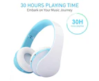 Bluetooth Headphones Wireless, Over Ear Headset with Microphone, Foldable & Lightweight, MP3 Mode and Fm Radio for Cellphones Laptop TV