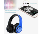 Bluetooth Headphones Wireless Headphones Over Ear with Microphone, Foldable & Lightweight Stereo Wireless Headset for Travel Work TV PC Cellphone