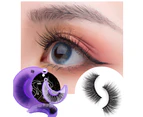SunnyHouse 1 Pair Fake Eyelash Reusable Multiple Layers Natural Effect 3D Faux Eye Lash for Performance - Yellow 5
