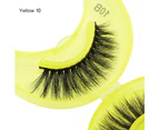 SunnyHouse 1 Pair Fake Eyelash Reusable Multiple Layers Natural Effect 3D Faux Eye Lash for Performance - Purple 10
