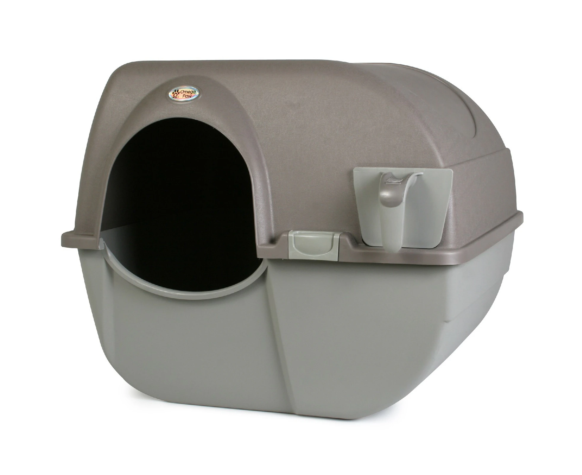 Omega Paw Roll n Clean Easy Clean Covered Cat Litter Box - Large