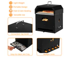 Costway 4-in-1 2 Layer Outdoor Pizza Oven Detachable BBQ Grill Fire Pit w/Waterproof Cover & Pizza Shovel