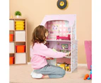 Costway 2-In-1 Kids Kitchen Playset & Dollhouse  w/Accessories Children Furniture Xmas Gift