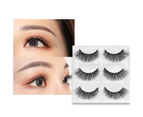 SunnyHouse 5 Pairs Fake Eyelash Delicate Three Dimensional Slender Handmade Mink Hair Eye Lash for Women - E