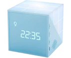 Children's light alarm clock Creative Cube Wake Up Children's alarm clock with colored bedside lamp, snooze function, time-controlled night light
