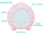 Alarm Clock Child Luminous LED Digital Lamp Alarm Clock Nightlight Girl Boys Day Night Child Volume Adjustable Snooze Alarm Clock in USB Charging