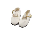 1 Pair Creative Cotton Doll Shoes Pretend Toy Stuffed Doll White