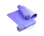 Eco Friendly Tpe Yoga Exercise Pilates Mat Blue