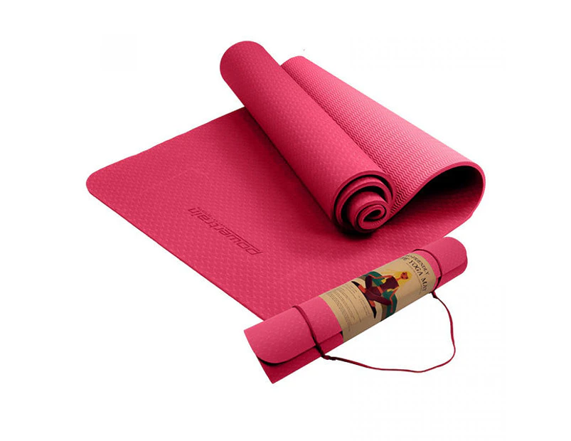 Eco Friendly Yoga Exercise Pilates Mat Tpe - Rose Pink