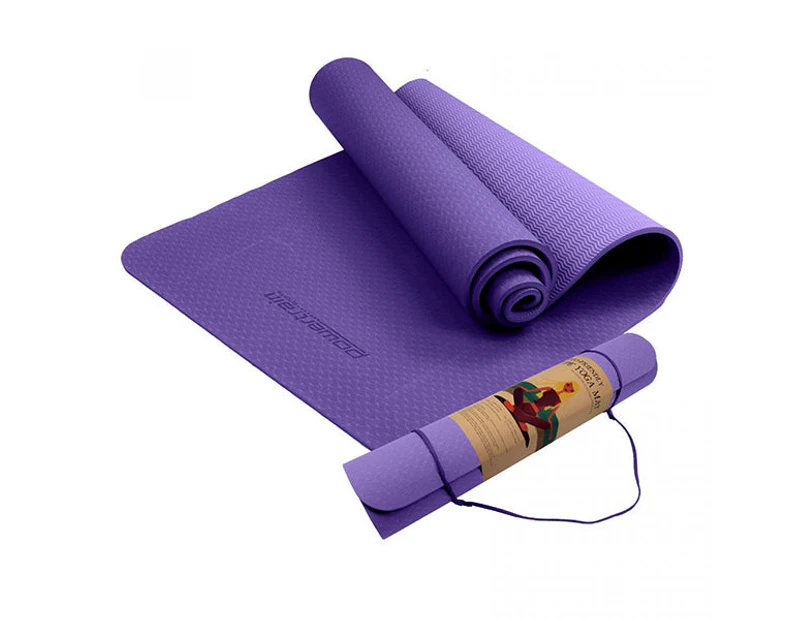 Eco Friendly Tpe Exercise Yoga Pilates Mat - Lilac
