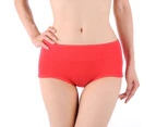 Minbaeg Women Fashion Sexy Bamboo Fiber Antibacterial Underpants Briefs Underwear-XXL Pink - Pink