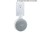 Outlet Wall Mount Bracket Holder Accessory for Google Home Mini Smart Speaker-White-2