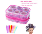 Self Grip Hair Rollers Set, with Hairdressing Curlers (Large, Medium, Small),