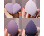 SunnyHouse 8Pcs Makeup Sponges Teardrop-shaped Dry Wet Women Stretchy Un-deformation Sponges Beauty Tool - Purple