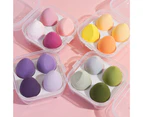 SunnyHouse 4/8 Pcs Air Cushion Puffs Soft Egg Shape Quick Rebound Seamless Makeup Tools Breathable Makeup Sponge Eggs Beauty Accessory - Pink 4pcs