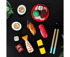 Beatjia 13Pcs/Set Sushi Food Toy Colorful DIY Educational Dollhouse Miniature Sushi for Children - Set