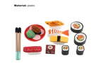 Beatjia 13Pcs/Set Sushi Food Toy Colorful DIY Educational Dollhouse Miniature Sushi for Children - Set
