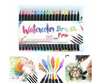 21x Watercolor Brush Pens Art Marker Drawing Painting Brush Artist Sketch Set
