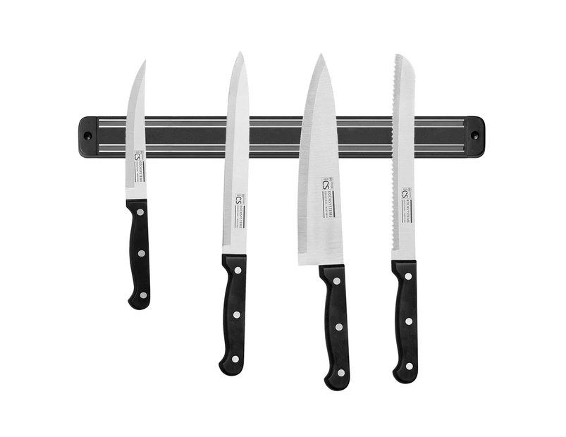 Star Set of 4 Knife Set w/ FREE Magnetic bar Knives Stainless Steel Blade