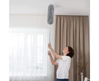 Microfibre duster for cleaning, extra long inch extension duster with bendable head, chicken feather duster for furniture, cobwebs.