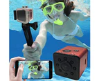 Super Mini Dv Pocket Wifi 1080P Digital Video Recorder Camera Camera With 30M Waterproof Case - Red