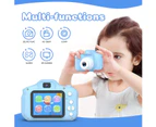 Shockproof Selfie Kids Camera Best Birthday Gift For Toddlers Dual Camera - Blue