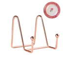 4pcs Plate Stands for Display Plate Holder Display Stand-Rose goldS