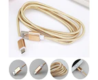 1/2/3M Micro USB Data Sync Fast Charger Charging Cable Cord for Samsung Android-Rose Gold