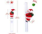 Electric Santa Doll Christmas Toys, Electric Climbing Ladder Santa Singing Hanging Christmas Tree Ornament Indoor Outdoor Home Wall Christmas Fireplace Hol