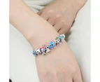 Charm Bracelet Lilo And Stitch Jewelry For Women Kids I Love You Bracelet Bestfriend Gift - Blue