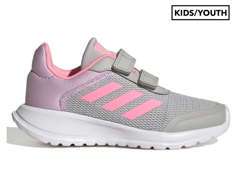 Adidas Girls' Tensaur Run Shoes - Grey Two/Beam Pink/Bliss Lilac