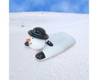 Nvuug Thicken Snow Tube Tear Resistance PVC Snowman Shape Inflatable Snow Sled for Skiing