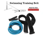 Aibrou 2/3/4 Meter Swim Trainer Swim Belt, Adjustable Swim Resistance Belt for Pool,6*10*4 blue