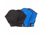 2pair Swim Training Gloves Fitness Water Resistance Training Gloves for Swimming Diving with Wrist Strap