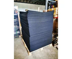 50 Pack Rubber Gym Flooring Black 1000x1000x15mm Indoor Outdoor Exercise Fitness Sport Tiles Mats Durable