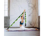 Stretch Strap, Non-elastic Stretch Strap for Stretching,Pilates, Dance, Gymnastics -green